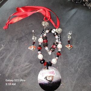 USC Handmade Necklace earrings and bracelet